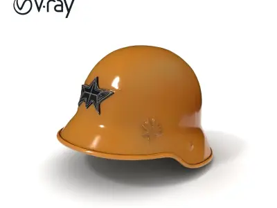 Detailed Military Helmet Model Pack with PBR Textures Low-poly 3D model