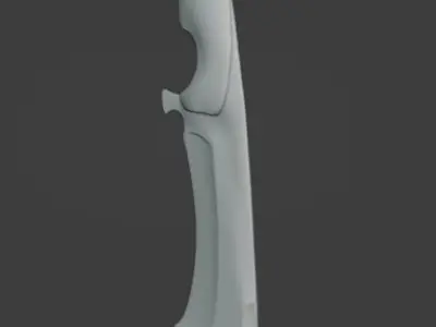 Knife 3D model 12
