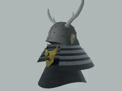 Samurai Helmet 3D model