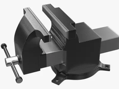 Vise 3D metal clamp 3D model
