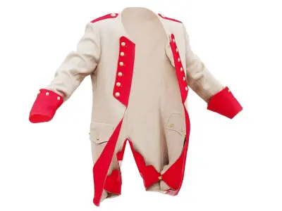 Train Coat Low-poly 3D model