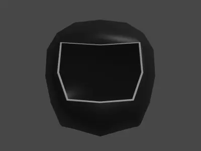 Low poly motorcycle helmet Low-poly 3D model