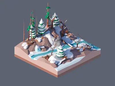 land 56A Low-poly 3D model