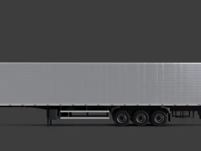 Randon Box Trailer 2020 3D model