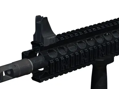 all completed Custom M4 Carbine 3D model
