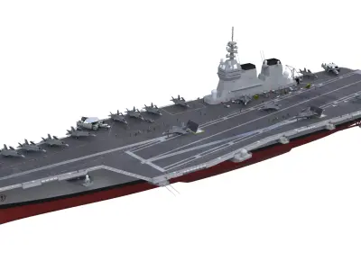 JAPANESE Aircraft carrier 3D model