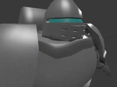 Gods Righteous Knight Low-poly 3D model