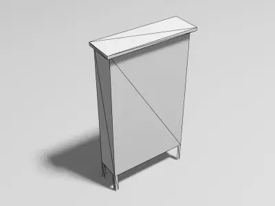 Abandoned Transformer Box Low-poly 3D model