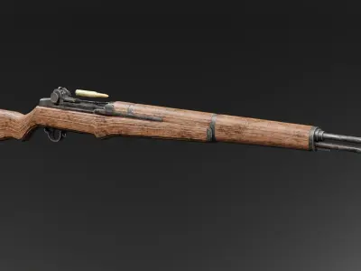 M1 Garand Rifle Low-poly 3D model buy