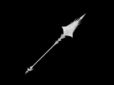 Lightning Spear Low-poly 3D model