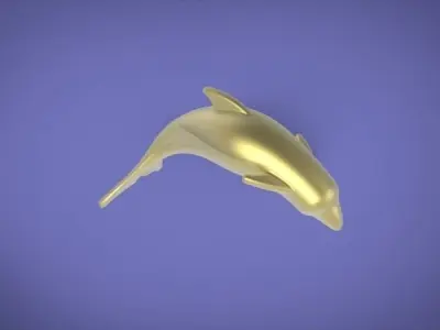 dolphin 3D model Free 3D print model
