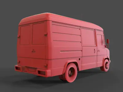 Mercedes-Benz Vario 614D 3D print model