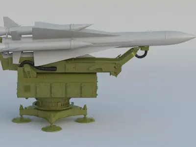 S-200 Missile Angara Vega Dubna SA-5 Gammon 3D model
