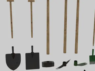 Basics Cleaning Tools  Low-poly 3D model