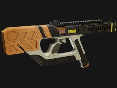 R621 Railgun Low-poly 3D model