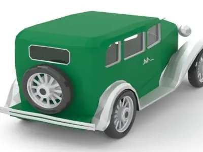 32 DODGE  Low-poly 3D model