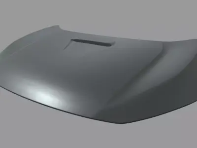 Car Bonnet Honda Civic Type R 2020 Low-poly 3D model