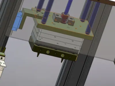 Hot melt glue machine 3D model
