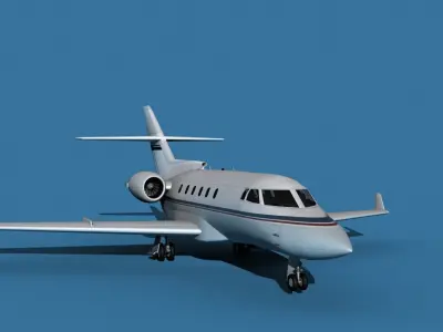 Hawker Siddley 800SR V05 3D model
