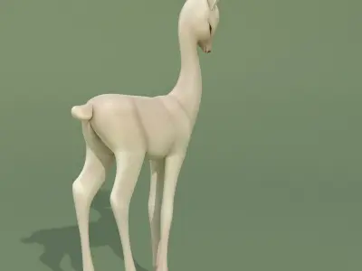Deer Baby Statuette 3D model