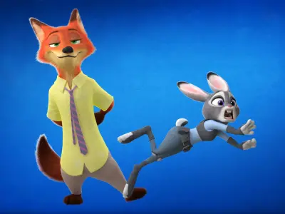 Judy and Nick 3D model