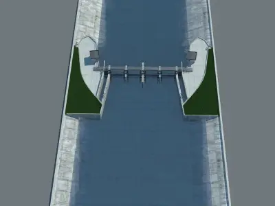 Dam 001 3D model