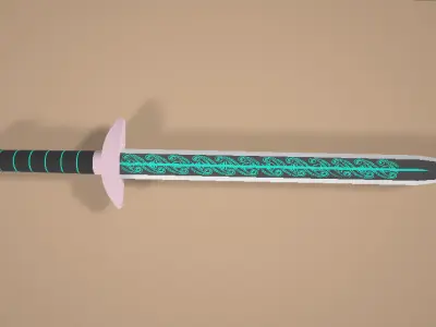 3D Sword Models Ready to Use for Game Development Free low-poly 3D model
