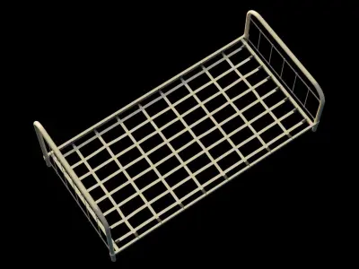 Vintage Iron Twin Sized Bed Free 3D model