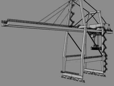 Harbour Crane 3D model