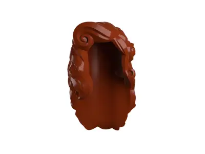 Custom3Dprint Minifigure Accessory - Minifigure Hair S2 - 114 3D print model
