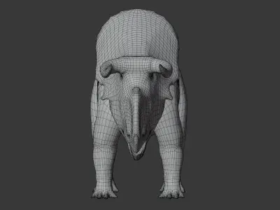 Nasutoceratops Titusi Dinosaur Low-poly 3D model