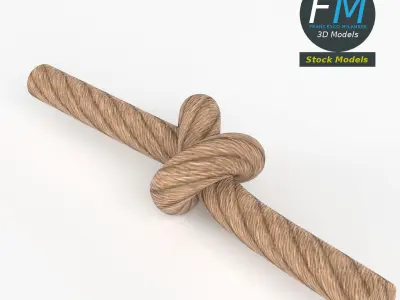 Generic tied knot 3D model
