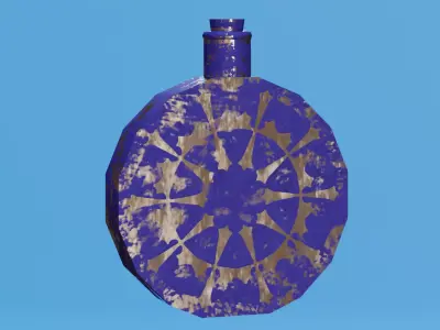 Old Canteen Low-poly 3D model