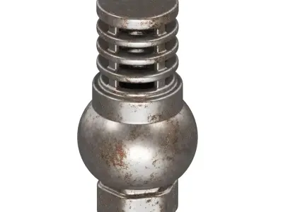Rusty Foot Valve 3D model