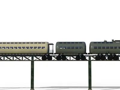 Meigs Elevated Railway 3D model