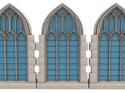 Gothic Window 3D model buy