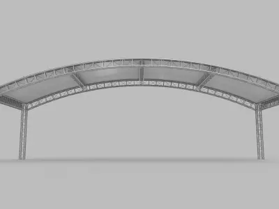 Giant Truss Arch Tent 3D model