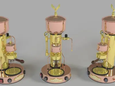 Micro Coffee Maker Semiautomatic SX 3D model