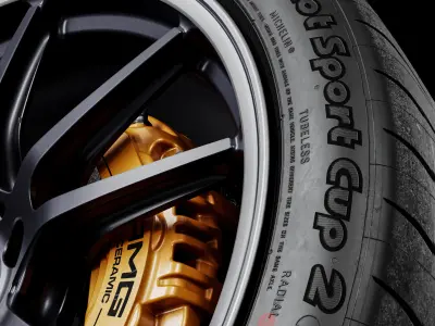 Michelin Pilot Sport Cup 2 325 30 ZR20 106Y AMG 3D model