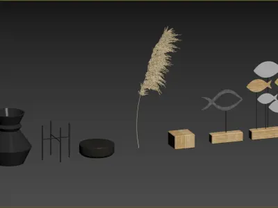 la redoute and dg home decor set  3D model