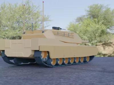 M1 Tank - Asset Free low-poly 3D model
