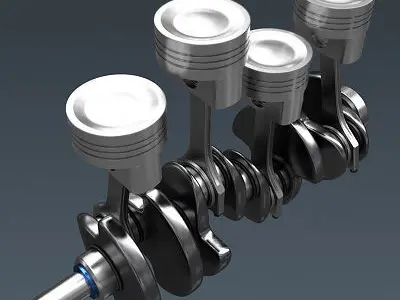 Engine Crankshaft 3D model
