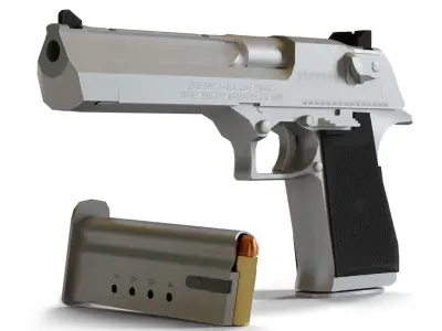 Desert Eagle Mark VII 50AE Game Ready Low-poly 3D model