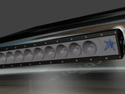 Led Bar For Car Low-poly 3D model