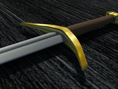 Medieval Classic Northern Sword GoT Robb Stark Sword 3D model