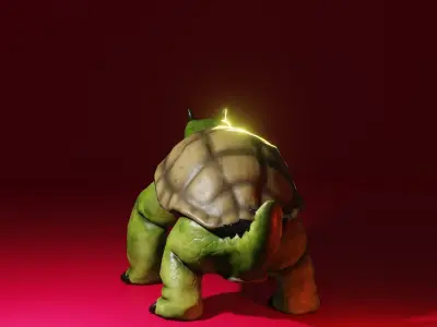 MonsterTurtle Low-poly 3D model