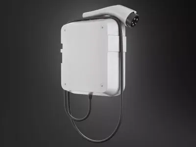 Charging Electric Station PBR 3D model
