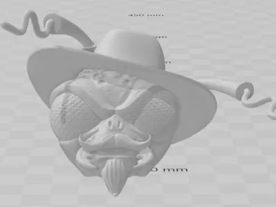 Custom Head - Doc Holiday Insect Assassin Hunter 3D print model