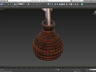 Feather and inkwell 3D model
