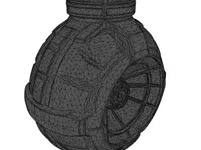 Futuristic Plasma Grenade 3D Model 3D model buy